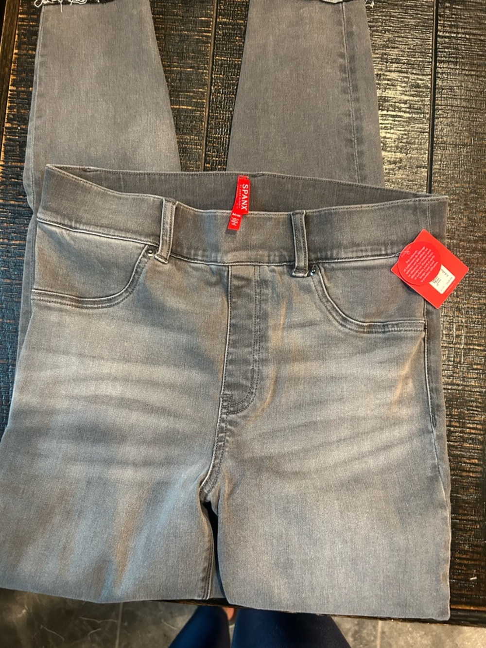 SPANX WOMEN Grey Stretch Denim Jeans